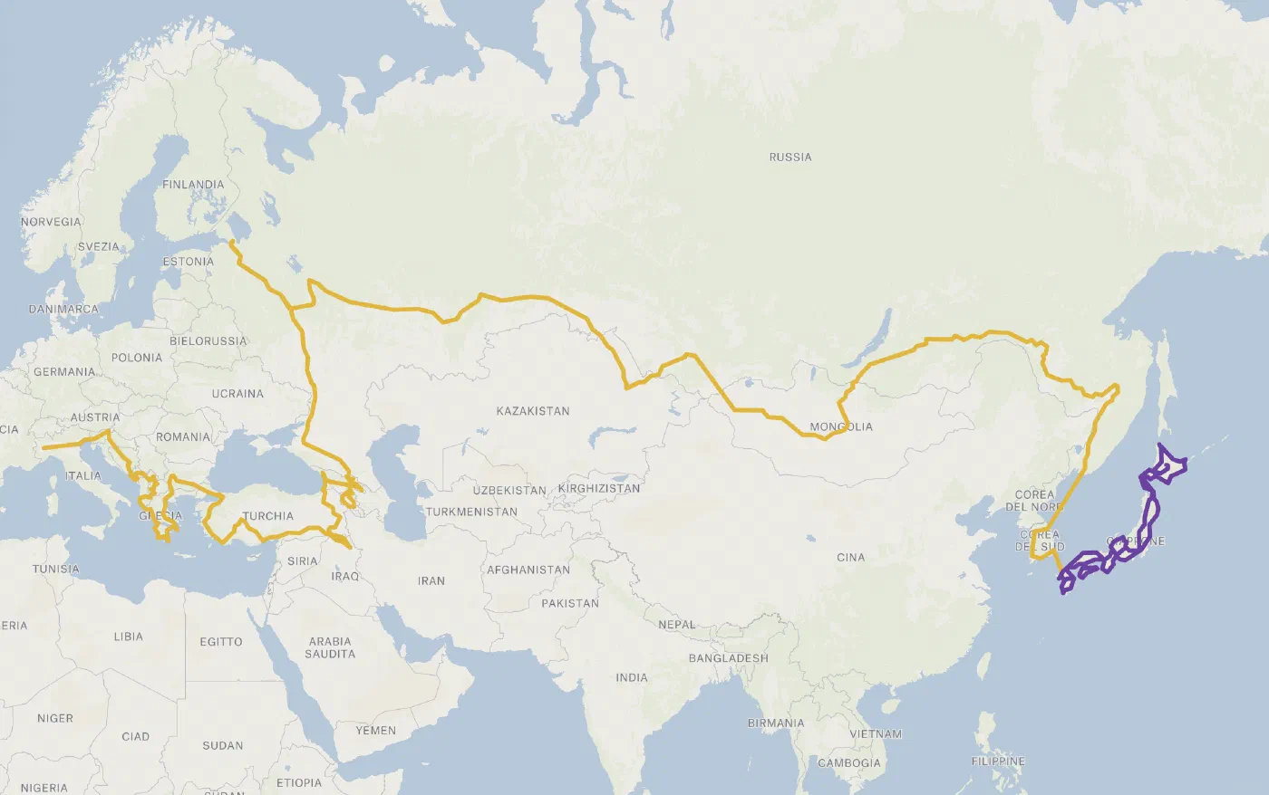 Road to Japan - Russia, Kazakhstan, Mongolia and Korea leg